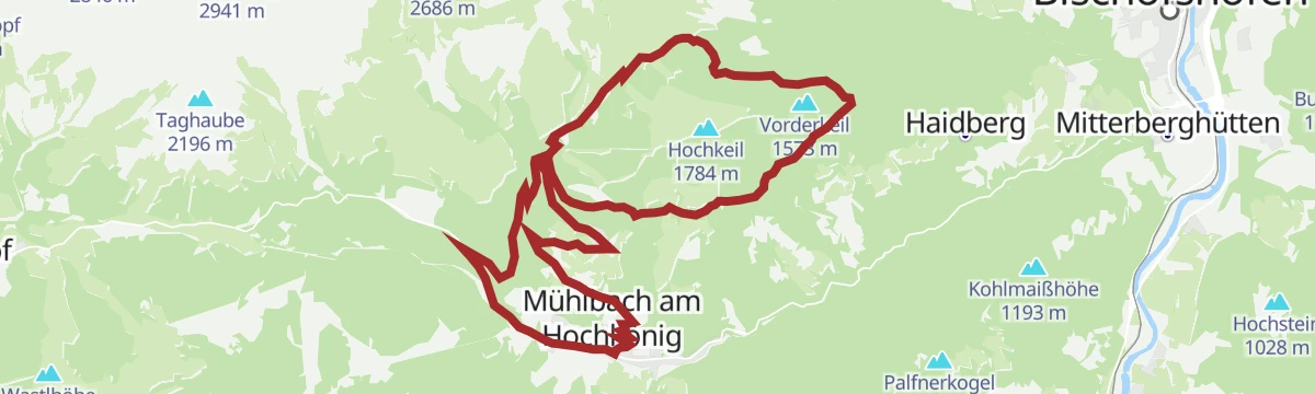 Route map: MTB Tour - Hochkeil Runde (Tour 1)
